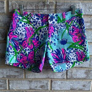 Lilly Pulitzer Colorful Floral The Callahan Shorts Women's Size 0